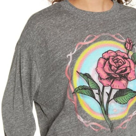 Day By Daydreamer Gypsy Rose Cropped Sweatshirt M - Picture 4 of 9